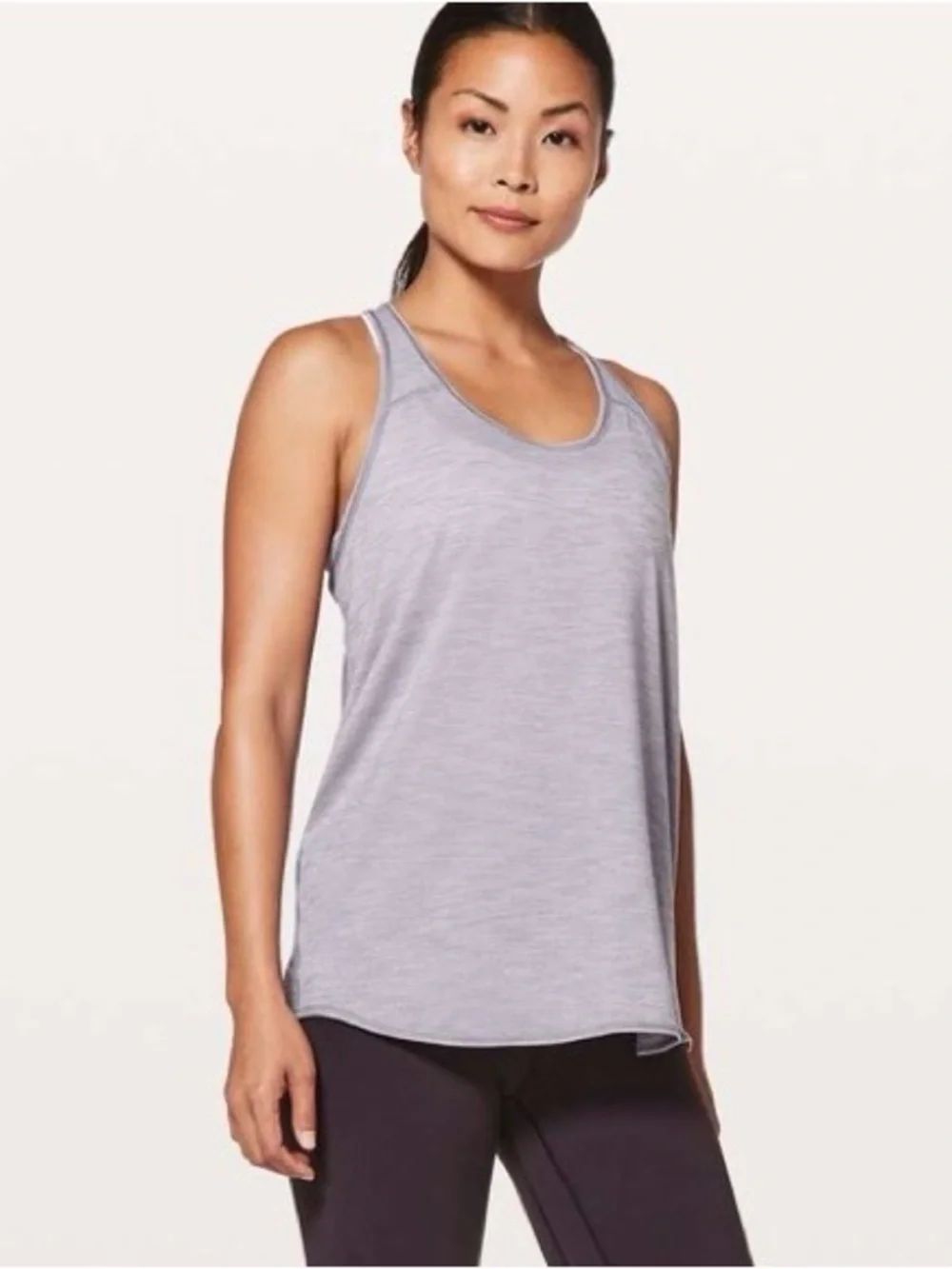 Lululemon Essential Tank Heathered Dusty Dawn